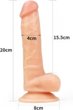 Strap on Dildo with Harness, 7.5 inches Strong Suction Cup Realistic Dildo Removable Pegging Big Dildo with Adjustable Hollow Strapon Harness, Adult Sex Toy Set for Women Men Couples Lesbian Gay - Image 2