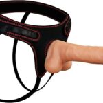 Strap on Dildo with Harness, 7.5 inches Strong Suction Cup Realistic Dildo Removable Pegging Big Dildo with Adjustable Hollow Strapon Harness, Adult Sex Toy Set for Women Men Couples Lesbian Gay
