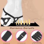 Mtsige Strap On Dildo Harness Set, Replaceable 7 Inch Realistic Silicone Suction Cup Dildos, Plus Size Adjustable Harness, G spot Anal Peneration Pegging Lesbian Sex Toys, Sex Things for Couples Kinky - Image 3